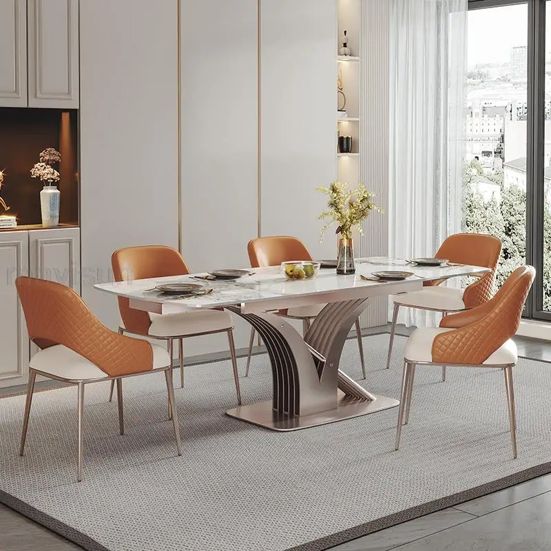 Ярък Разтегателен, маса за хранене За Малък апартамент, Модерно минималистичная Сгъваема Правоъгълна Кухненски Мебели Tavolo Pranzo