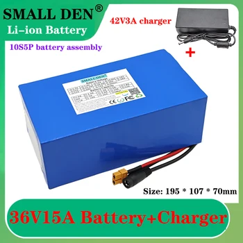 36 В 15Ah 18650 литиево-йонна батерия 10S5P 1000 W висока мощност Електрически Мотор Скутер, резервна батерия за захранване с 25A BMS + 42 В 3A Зарядно устройство