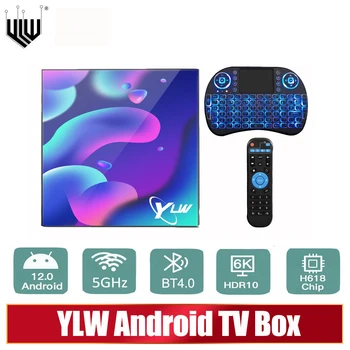 YLW Android 12 TV Box Allwinner H616 Четириядрен 16 GB 32 GB 64 GB 128 GB 6K мултимедиен плейър BT4.0,5 Ghz Wifi телеприставка Smart Box