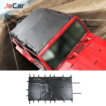 Кожена Авто Мека Козирка на Покрива за Jeep Wrangler JK 2007-2017, Защита от ултравиолетови лъчи, Солнцезащитная Окото, Аксесоар