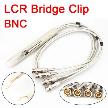 Универсални SMD мостово тест скоба за кабел/LCR SMD Пинсети тел/Клеммная Тестова Линия BNC за съпротивление esr LCR зададено измерване Индуктивност, Капацитет