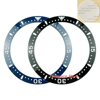 Висококачествени Нови 38 мм и черно/синьо-бели керамични вложки с надпис на безеле за мъжки часовници Diver SKX007