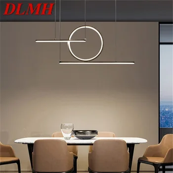 Висящи лампи DLMH Gold Nordic Contemporary Creative Decoration LED Лампа за Дома за Хол