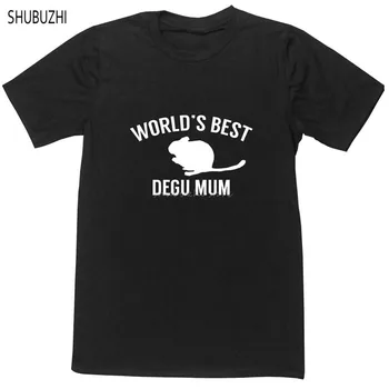 мъжка тениска брандираната тениска е най-Добрата в света degu mum тениска унисекс за любителите на животни природа octodon Чили летни блузи sbz4490