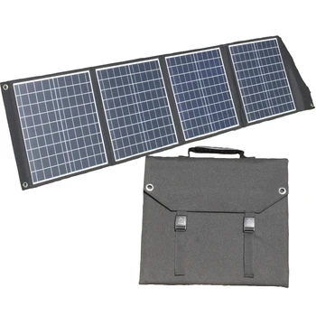 Водоустойчив соларен панел с мощност 120 W, генериране на енергия, лента за системи за съхранение на енергия, 4 гъвкави сгъваеми пакета