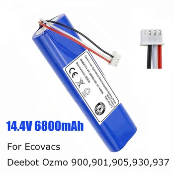 Neue original 14,4 V 6800mAh Roboter-staubsauger Batterie Pack für Ecovacs Deebot Ozmo 900, 901, 905, 930, 937