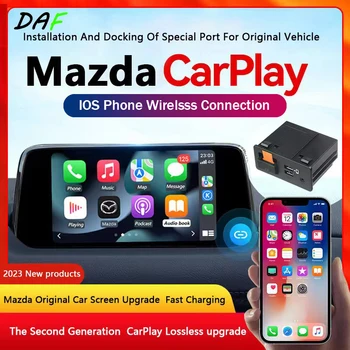 2023New Upgrade P2 Apple CarPlay Android Автоматично USB адаптер Hub OEM за Обновяване на Mazda 2 3 6 CX30 CX5 CX8 CX9 MX5 Miata