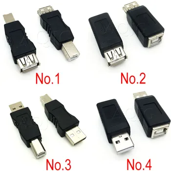 1БР USB 2.0 A жена/мъж към USB B принтерный жак адаптер AF в BM конвертор мини преносим КОМПЮТЪР, компютър, телефон