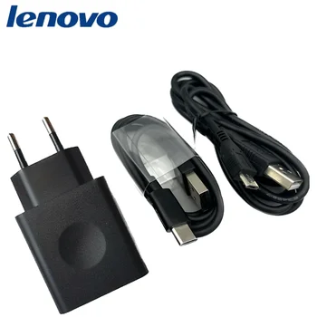Lenovo Бързо Зарядно 10 W ЕС Пътен Стенен Адаптер Micro USB/Type C Кабел За Lenovo Vibe P2 P1 Z5S Z6 Z5 pro K5 K5s Z3 Z2 K10 Plus