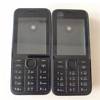 Пълен Корпус За Мобилен телефон Nokia 208 С Една и С Две SIM-карти + Клавиатура на английски и на иврит