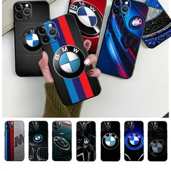 BMW-Спортен автомобил Стръмен черен Цвят За Седалките Apple iPhone 15 13 12 11 14 Pro Max XR 8 7 Plus XS X Mini 12mini 13mini