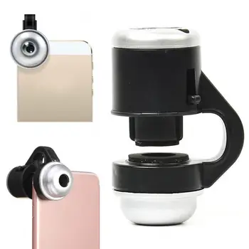 30X Универсален Led Лампа За Мобилен Телефон С Увеличително Стъкло, Обектив За Камерата, Скоба, за да Микроскоп