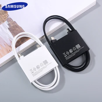 Samsung на Супер Бързо зареждане на Двойна кабел Type-C от USB Type-C USB Type-C Кабел за Galaxy Z Flip 2 3 4 S22 S23 FE а a53 A73 A72 A33