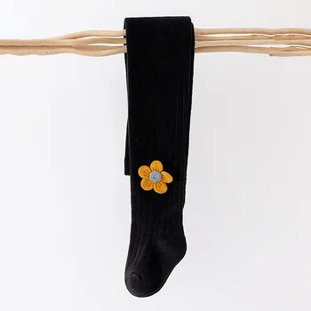 Детски възли чорапогащи 4 p/L, танцови чорапогащи за момичета, чорапогащници с цветен модел за момичета, есента и пролетта памучни чорапогащи