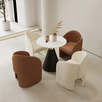 Трапезни столове Леки луксозни и модерни столове за кухня, Маси и столове за преговори Мебел за хранене, Комплекти за хранене