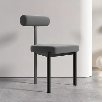 Съвременни ергономични дизайнерски трапезни столове в скандинавски стил, столове за всекидневна с кофейным акцент, градинска мебели за дома