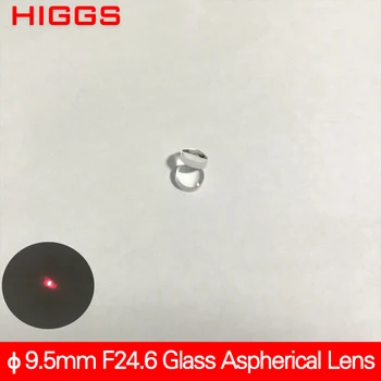 Висококачествен Диаметър 9,5 мм фокусная дължина 24,6 мм Стъклена асферическая лазерна фокусирующая обектив Оптична коллимирующая обектив с AR покритие