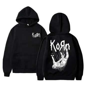 Певица на Рок групата Korn Графична hoody Мъжка мода Градинска дрехи Мъжки блузи Оверсайз Мъжки качествена hoody Брандираната мъжки дрехи