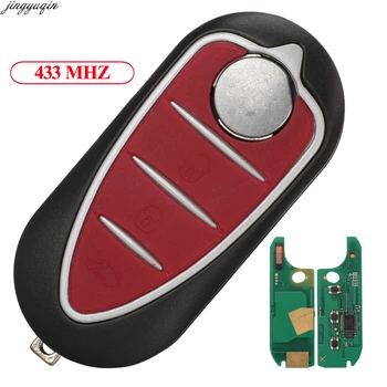 Jingyuqin дистанционно управление, възможност за сгъване на автомобилния ключ 433 Mhz Delphi/Marelli Система за Alfa Romeo Mito GTA Giulietta 159 3 бутона