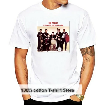 Новият албум на The Pogues, легендата на пънк-рок-група, мъжка черна тениска, размер M, Xl, 2Xl, 22Xl, тениска
