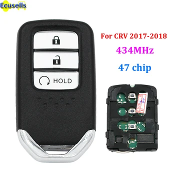 Умно дистанционно ключодържател 3 бутона 434 Mhz 47 Чип за Honda CRV 2017-2018 FCC ID: KR5V2X