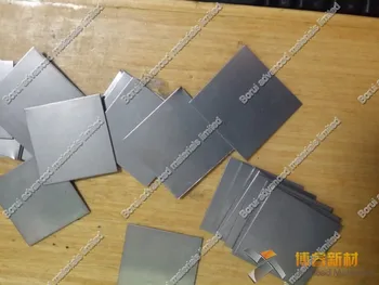 Titanium лист, титановая фолио (плоски парчета) Gr2, 0,5 mm x 25 mm x 25 mm от Borui Advanced Materials Limited