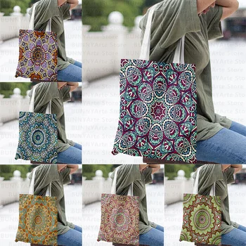 Елегантни атмосферни богати и луксозни екологични торбички за пазаруване от супермаркета, направени от женски преносими холщовыми торби