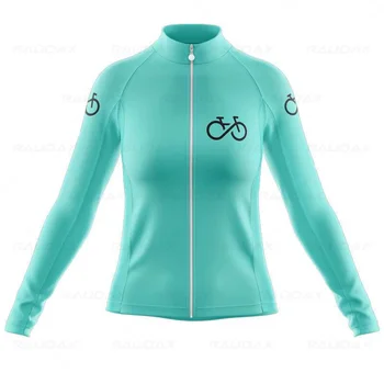 Дамски велосипедна майк 2022, летни ризи с дълъг ръкав, Дрехи за колоездене планинско колоездене, Бързосъхнеща Дишаща майк за планински велосипеди