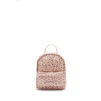 Сладки мини-раници за деца, дамски Чанти в два рамо с флорални принтом, студентски чанти за момичета Нов стил, Сладки розови училищни чанти за деца