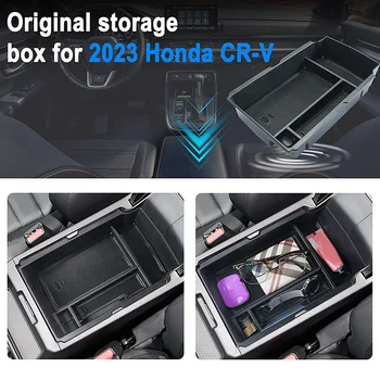 Тава-органайзер за централната конзола от ABS-пластмаса за Honda 6th CRV 2023, тава-органайзер за централната конзола, авто подлакътник, Кутия за съхранение