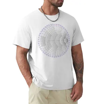 Основна тениска Smith Chart, изработена по поръчка на тениска, мъжки дрехи, мъжки високи тениски