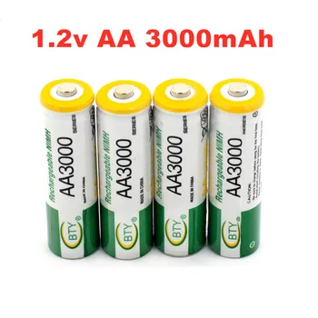 1.2 AA батерия от 3000 mah NI MH AA Предварително Заредена Акумулаторна Батерия Ni-MH Акумулаторна Батерия aa За детски Играчки, Камера и Микрофон
