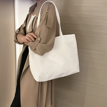 Дамски чанти-тоут в клетката, по-голямата голям чанта през рамо, луксозен дамски ежедневни дамски чанта за всеки ден, еко-чанта за пазаруване, однотонная