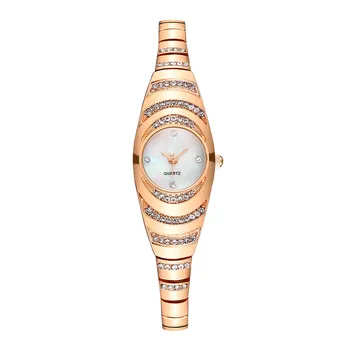 Модни Маркови дамски часовник, дамски кварцов часовник, гривна от Розово Злато, луксозни Дамски часовници с кристали, подаръци за момичета, Директен Доставка