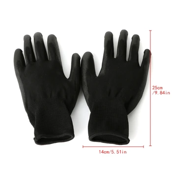 1 Чифт найлонови ПУ-ръкавици с покритие за дланите, предпазни работни ръкавици, градински дръжка