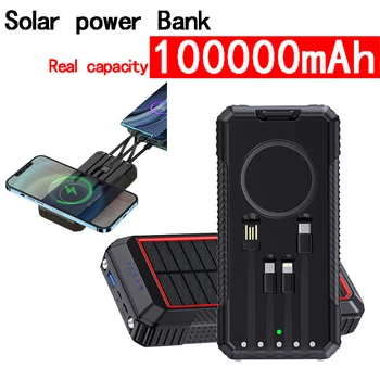 100% оригинален банка хранене Безжично зарядно на Слънчева Бързо зареждане зарядно устройство за Преносим полимерна литиево-йонна батерия за телефон за Лаптоп