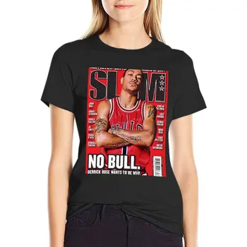 Тениска Дерик Роуз Шлем, къса тениска, риза с домашен любимец принтом за момичета, летни блузи, дамска тениска