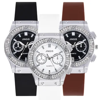 Мода 2023, гумени дамски часовник, Луксозна марка, Ежедневни дамски кварцов ръчен часовник с диаманти, прости спортни часовници Relogio Feminino