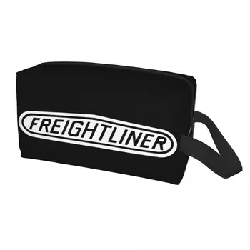Изработена по поръчка чанта за тоалетни принадлежности Freightliner за жени, Козметичен Органайзер за грим, женски калъф за съхранение на козметика Dopp Kit Case