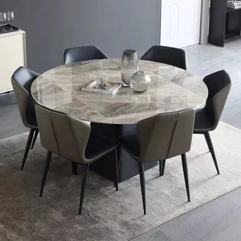 През цялата Нова трапезарна маса от сиви шисти, Просто Малък апартаментен домакински квадрат с превръщането на масата, дизайнерски ресторант на маса за 4 човека