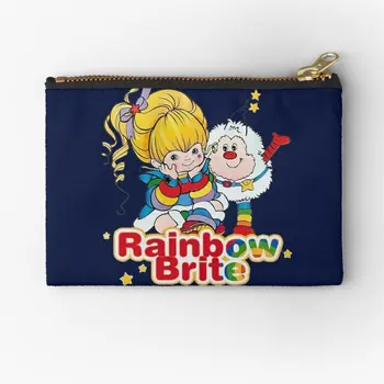 Rainbow Brite за влюбени деца с 80-те години, чанти с цип, Чорапи, мрежи, малка чанта, Чиста Опаковка, мъжко дамско бельо, Чорапогащи за съхранение