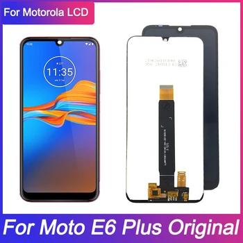 Оригиналът е за Motorola Moto E6 Plus LCD сензорен дисплей, сензор за Digiziter в събирането, замяна за Мото E6Plus LCD дисплей без рамка
