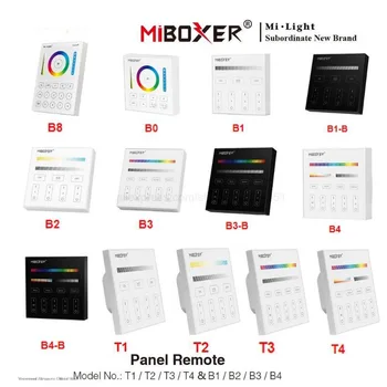 MiBoxer B0/B1/B1 B/B2/B3/B3-B/B4/B4-B/B8/T1/T2/T3/T4 Яркост/CCT/RGB/RGBW/RGBCCT Интелигентен Панел за Дистанционно управление на Регулатора на яркостта