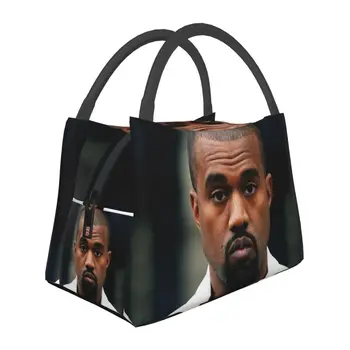 Изработена по поръчка модерна чанта за обяд певицата Ye Kanye West, мъжки дамски чанти-хладилник, топло изолирани кутии за обяд, за работата, за офиса или за пътуване