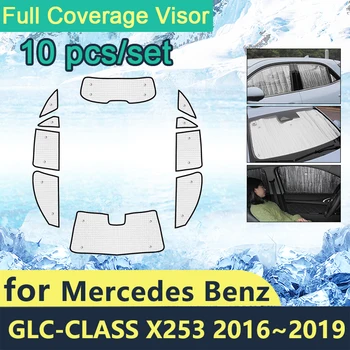 Слънчеви Очила с Пълно Покритие За Mercedes Benz GLC Class X253 2016 2017 2018 2019 Страничните стъкла на Автомобила, Аксесоари За Стъкла, Предно Стъкло
