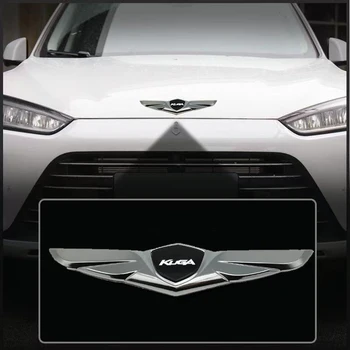 Нова Стикер от с сплав във формата на крило, автомобили метална хромирана емблема, икона, стикер за Ford Kuga Fusion Edge с логото, автомобилни Аксесоари