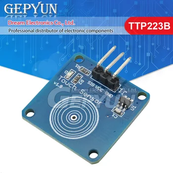 TTP223B 1-канален цифров сензорен екран сензор за Бутване капацитивен сензорен превключвател на модули аксесоари TTP223 за arduino