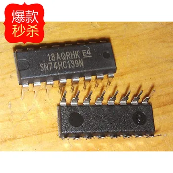 10 бр. нови оригинални автентични логически чип 74HC139N SN74HC139N DIP16 - ключове сигнали