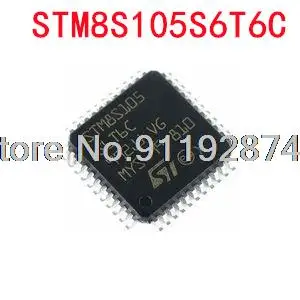 1-10 бр. STM8S105 STM8S105S6T6C LQFP-44 8-битов чип MCU IC в присъствието на 100% чисто нов и оригинален