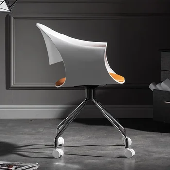 Дизайнерско компютърен стол, просто удобен стол за приеми, срещи, домашен маса, въртящо се кресло, мебели за преговори, офис стол